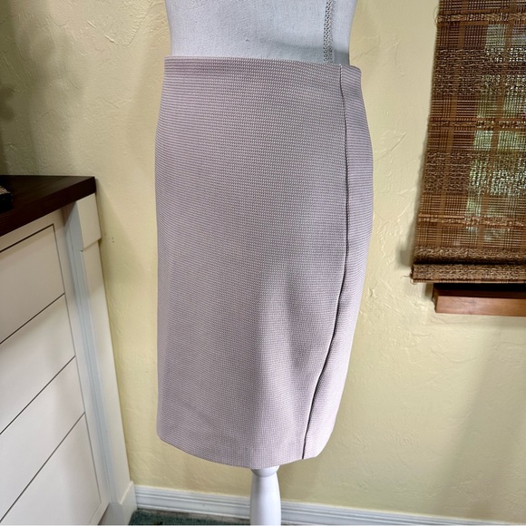 Express Pink White High Waisted Pencil Straight Skirt - Picture 2 of 6